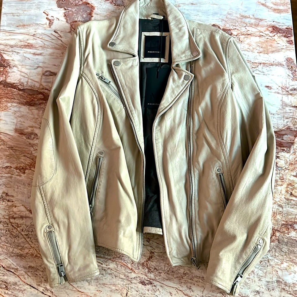 Never worn, Mauritius leather jacket